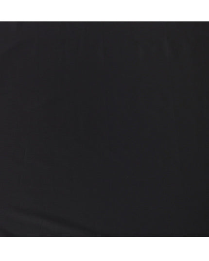 Luxurious Onyx Black 100% Cotton Shirting Fabric - Italian Premium Quality, 150cm Width"-D18580