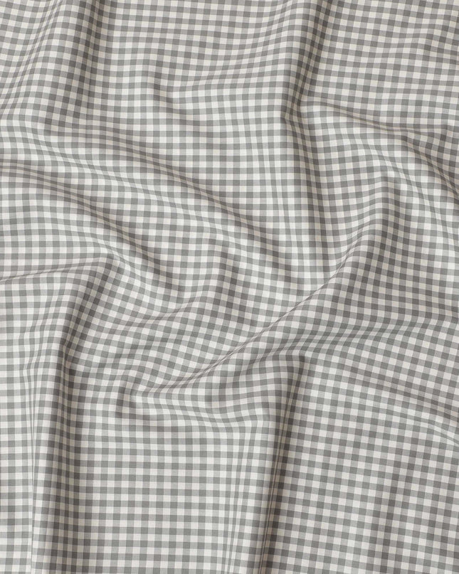 Classic Gingham Check 100% Cotton Shirting Fabric - Versatile 150cm Width-D18585