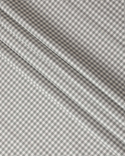 Classic Gingham Check 100% Cotton Shirting Fabric - Versatile 150cm Width-D18585