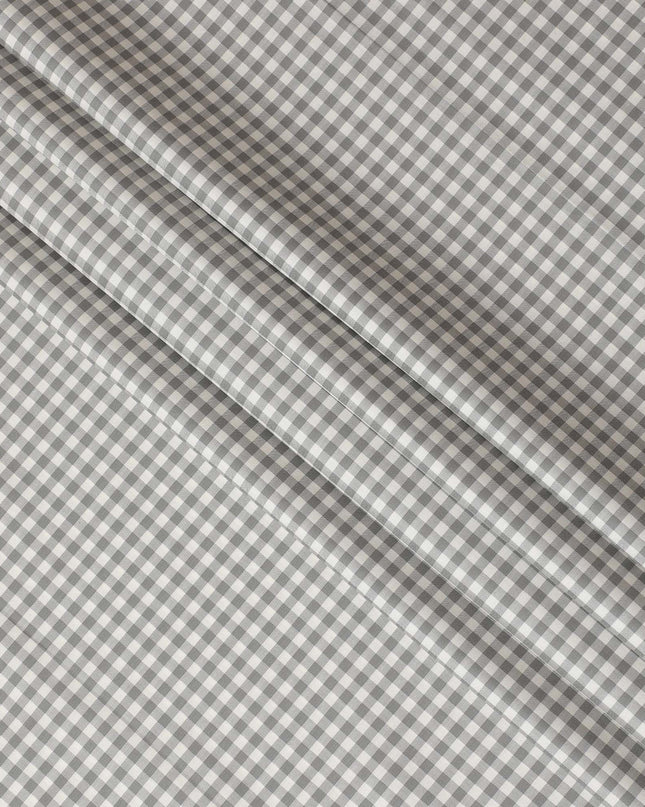 Classic Gingham Check 100% Cotton Shirting Fabric - Versatile 150cm Width-D18585