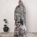 Monochrome Elegance Pure Fransawi Silk Chiffon Fabric with Abstract Design, 110cm Width - Traditional Garbasaar, Piece of 2.0 Mtrs-D18626 - Regal Fabrics