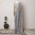 Sterling Elegance French Chantilly Lace Saree - 110cm Width, 5.5M Length-D18833 Regal Fabrics