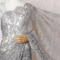 Sterling Elegance French Chantilly Lace Saree - 110cm Width, 5.5M Length-D18833 Regal Fabrics