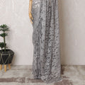 Sterling Elegance French Chantilly Lace Saree - 110cm Width, 5.5M Length-D18833 Regal Fabrics