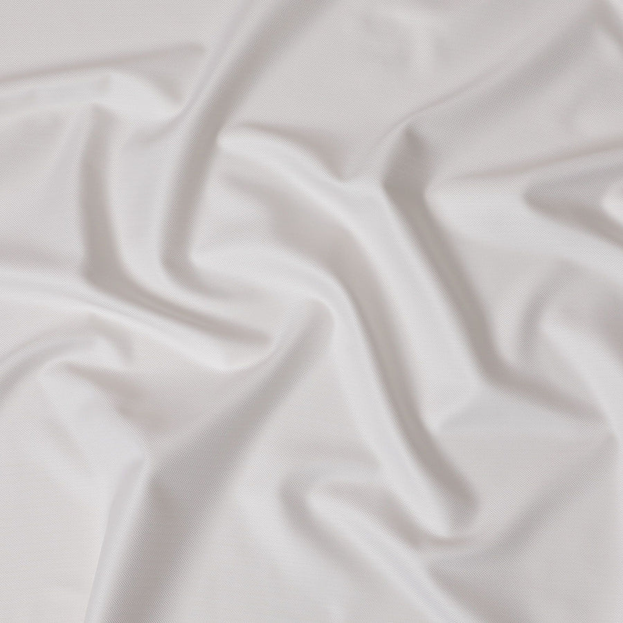 قماش قمصان سويسري أبيض فاخر 100% قطن - عرض 150 سم، لمسة نهائية حريرية متعرجة-D18881