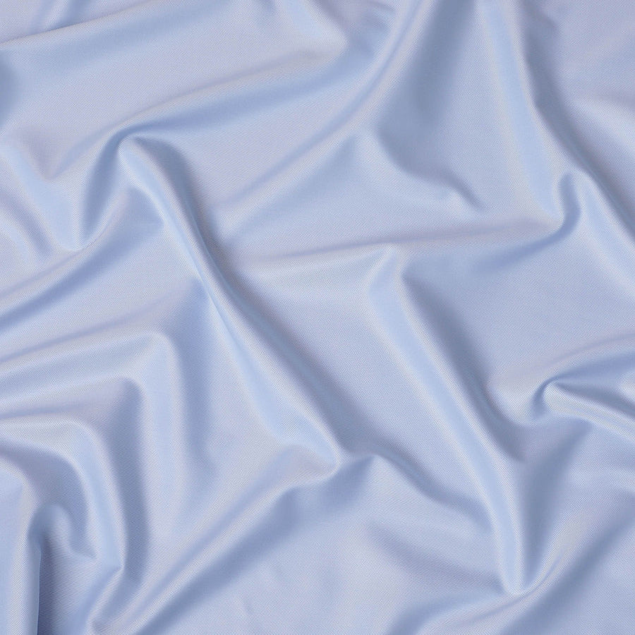 Premium Light Blue Swiss 100% Cotton Shirting Fabric - 150cm Wide, Gentle Stripe-D18887