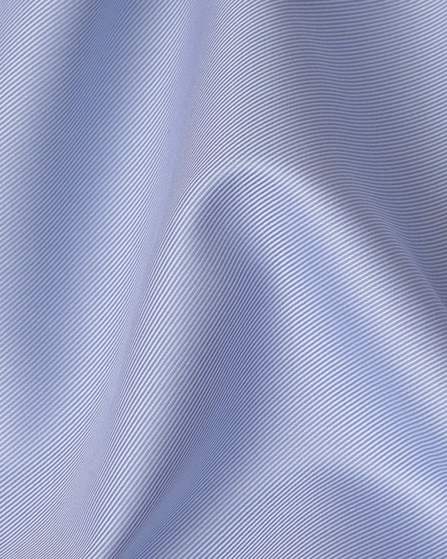 Light blue Swiss 100% Cotton Shirting Fabric - 150cm Wide, Luxe Twill Weave-D18889