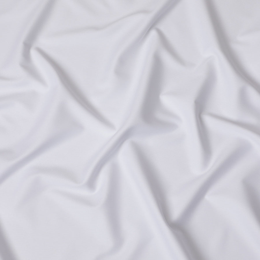 قماش ساتان قطن 100% سويسري أبيض نقي - عرض 150 سم، لمسة نهائية حريرية-D18891