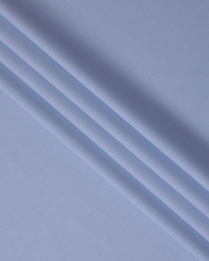 Sky Blue Swiss 100% Cotton Dobby Shirting Fabric - 150cm Wide, Textured Elegance-D18892