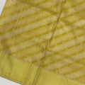 Golden Diagonal Checks Zari Weave Pure Tissue Silk Kanjeevaram Saree, 5.5 Meters with Blouse Piece, Handwoven from India-D22734