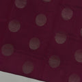 Maroon Circular Zari Butta Pure Soft Silk Saree, 5.5 Meters with Blouse Piece, Handwoven from India-D22742