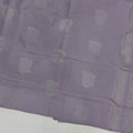 Lavender Silver Zari Butta Weave Pure Soft Silk Saree, 5.5 Meters with Blouse, Handwoven from India-D22746