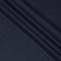 Navy blue Premium plain Super 140's blended wool suiting fabric-D17280