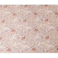 Eggnog beige synthetic crepe fabric with multicolor print in floral design-D15667