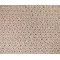 Tan beige synthetic crepe fabric with multi color digital prints in floral design-D15779