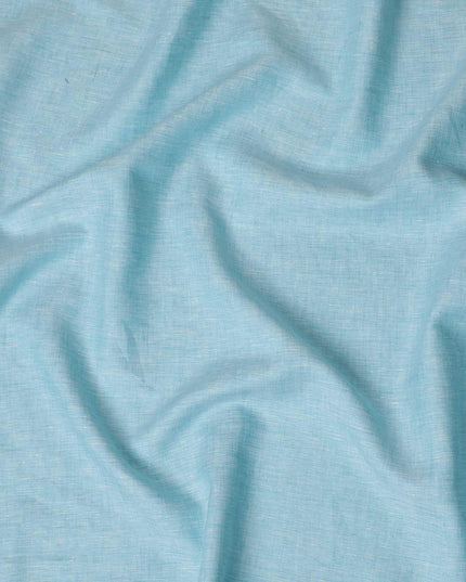 Baby blue Plain Premium pure linen fabric 60Lea-D16279