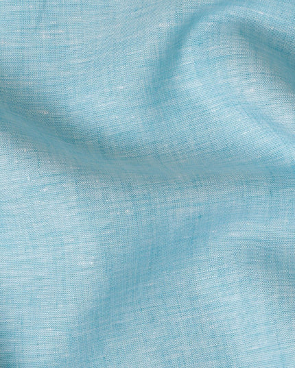 Baby blue Plain Premium pure linen fabric 60Lea-D16279