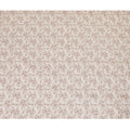 نسيج قطن صناعي مخلوط كريمي مع طباعة بنية شاحبة بتصميم زهور -D16403