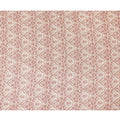 Cream synthetic blended cotton fabric with brown and brick red print in floral design-D16407 Regal Fabrics