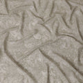 Mink grey cotton voile fabric with off white print in paisley design-D16416 Regal Fabrics
