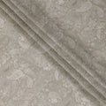 Mink grey cotton voile fabric with off white print in paisley design-D16416 Regal Fabrics