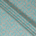 Multicolor synthetic silk fabric with same tone embroidery having sequins in stripe design-D16423 Regal Fabrics