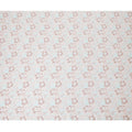 Electric blue cotton satin fabric with pale brown, brown and off white print in floral design-D16769