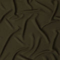 Dark olive plain synthetic stretchable barbie crepe fabric-D17017