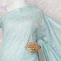 Electric blue Premium art silk saree with same tone, gold sequin embroidery in geometric design-D17074 Regal Fabrics