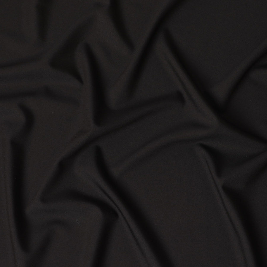 بني غامق عادي ممتاز نقي سوبر 150 نسيج صوف إيطالي بالكامل بتصميم ذاتي-D17281