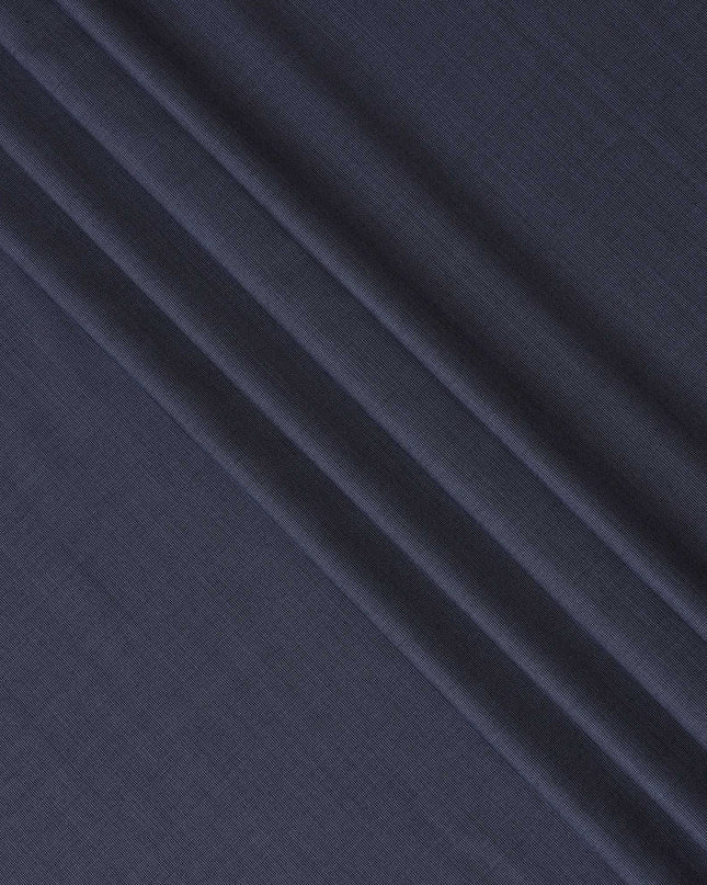 Light Denim blue Premium pure Super 150's Italian All wool Suiting fabric in self design-D17283