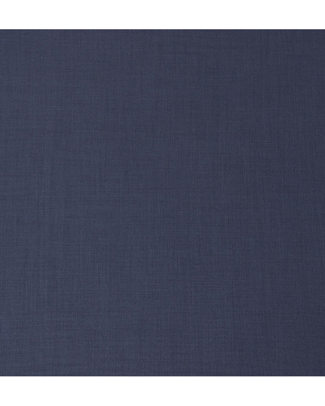Light Denim blue Premium pure Super 150's Italian All wool Suiting fabric in self design-D17283