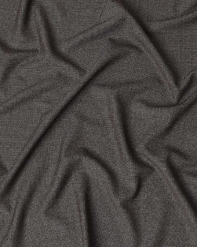 Light brown Premium pure Super 150's Italian All wool Suiting fabric in self design-D17284