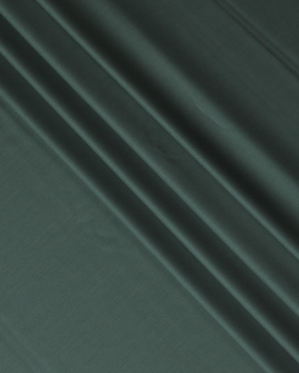 قماش Hunter Green Plain Premium Pure Super 150's English مصنوع بالكامل من الصوف -D17286