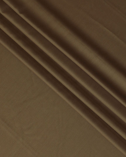 قماش بني خردل عادي ممتاز نقي سوبر 150 من الصوف الإنجليزي - D17287