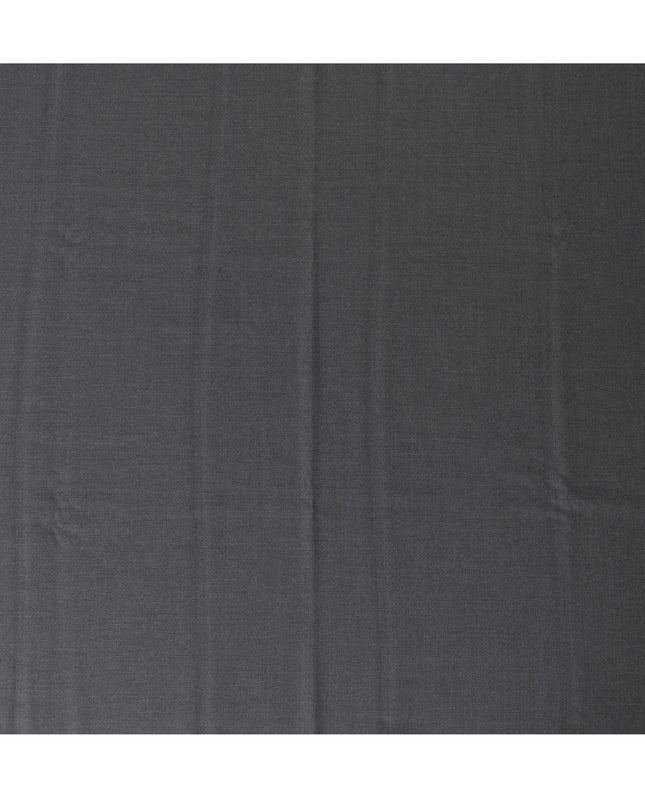 رمادي فحمي عادي سوبر 150 ميرينو الإيطالي قماش مناسب بالكامل من الصوف -D17298