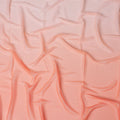 Light peach to peach synthetic chiffon fabric with same tone metallic in ombre design-D17306 (2.15 mtrs) Regal Fabrics