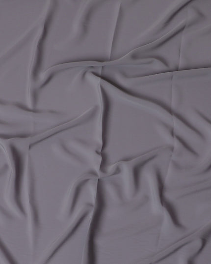 قماش كريب بالزبدة الاصطناعية باللون الرمادي العملة-D17308 (2.75 متر)