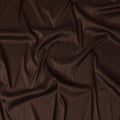 قماش حرير خام اصطناعي عادي باللون البني الشوكولاتة-D17309 (2.5 متر)