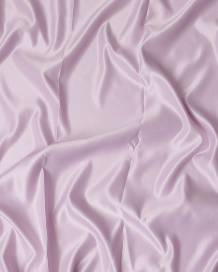 Light lilac plain synthetic bridal satin fabric-D17315 (3 mtrs)