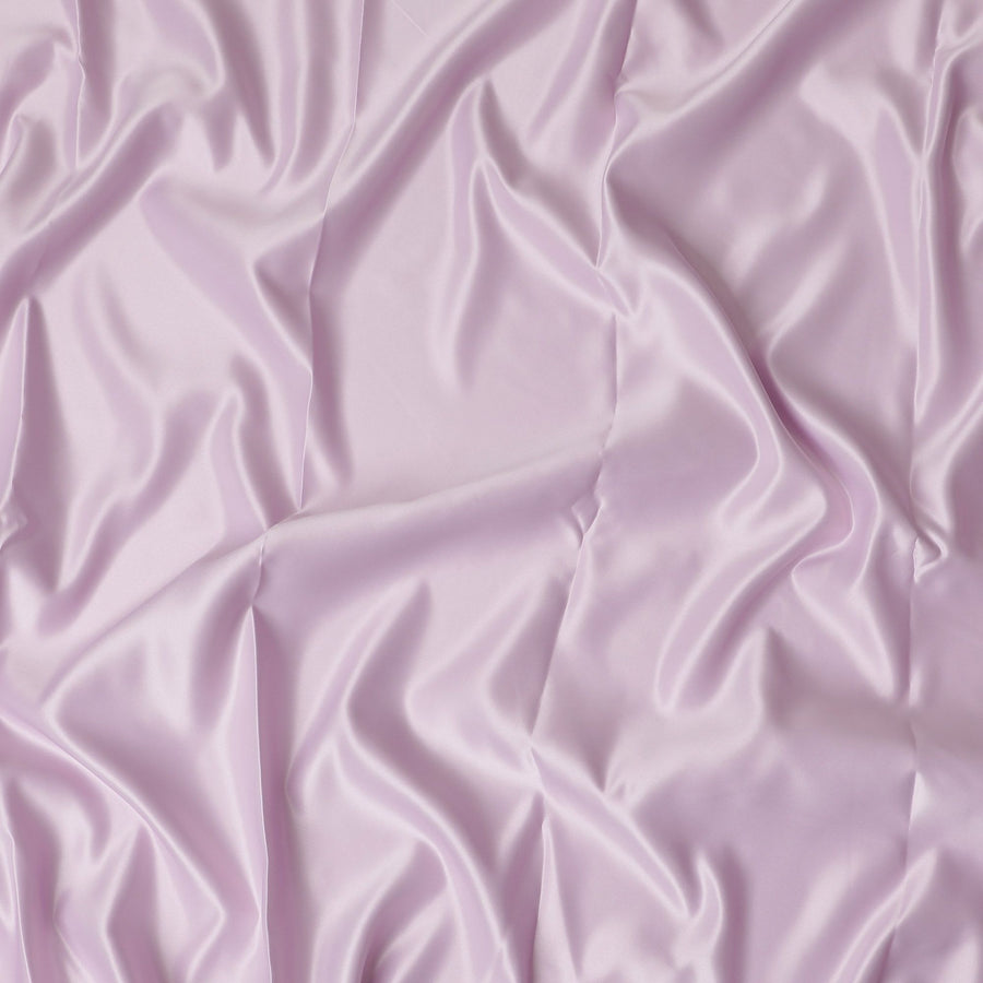 Light lilac plain synthetic bridal satin fabric-D17315 (3 mtrs)