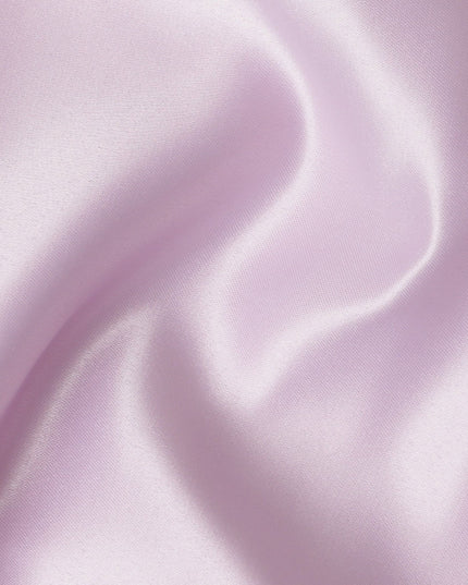 Light lilac plain synthetic bridal satin fabric-D17315 (3 mtrs)