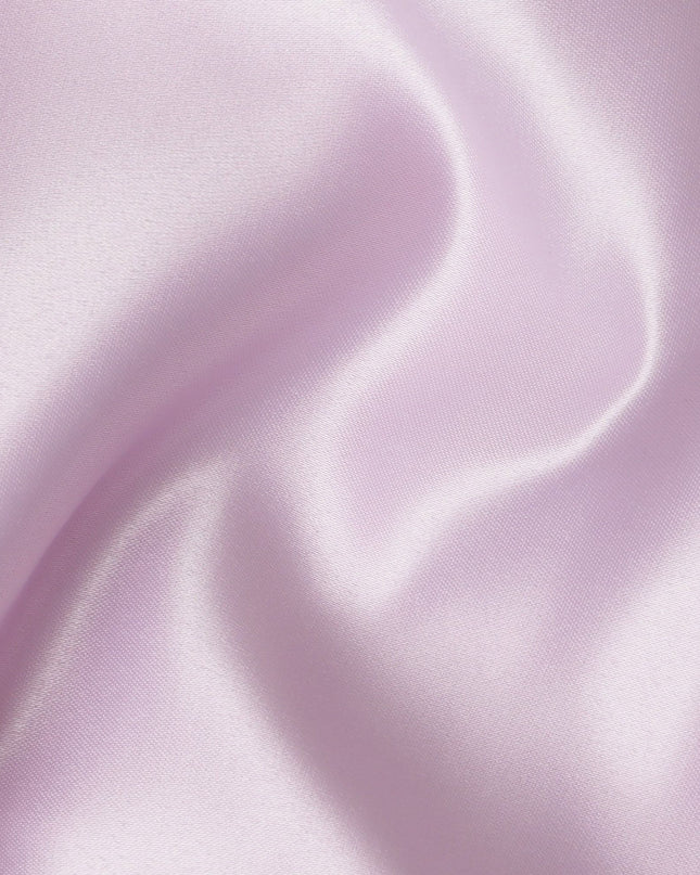 Light lilac plain synthetic bridal satin fabric-D17315 (3 mtrs)