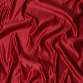 قماش ساتان صناعي للزفاف باللون الأحمر القرمزي -D17317 (2 متر)
