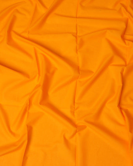 Orange plain synthetic cotton fabric-D17330 (3.5 mtrs)