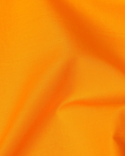 Orange plain synthetic cotton fabric-D17330 (3.5 mtrs)