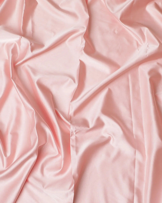 Salmon pink plain synthetic taffeta fabric-D17336 (3 mtrs) Regal Fabrics