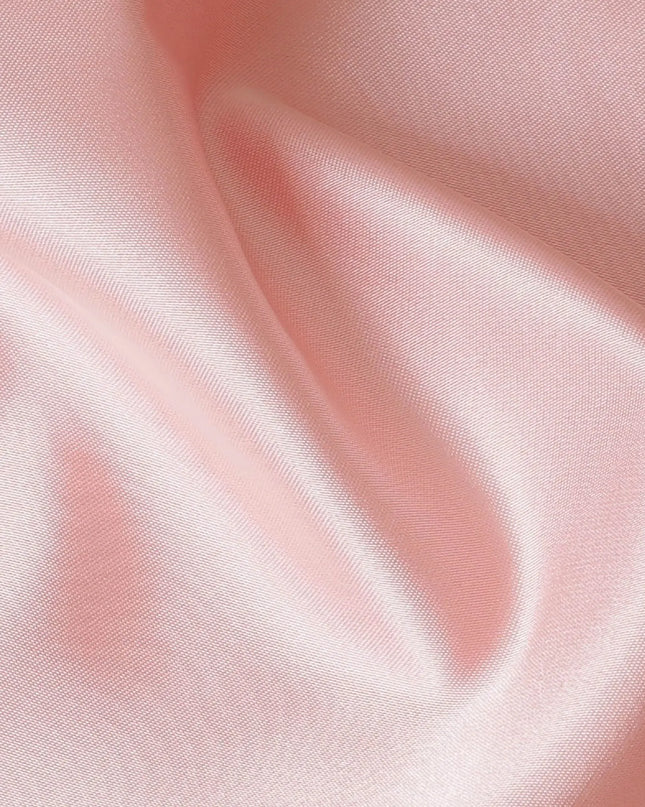 Salmon pink plain synthetic taffeta fabric-D17336 (3 mtrs) Regal Fabrics
