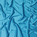 Ocean blue plain synthetic satin fabric-D17355 (2.25 mtrs)