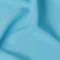 Sky blue Plain synthetic crepe fabric-D17359 (2.15 mtrs)
